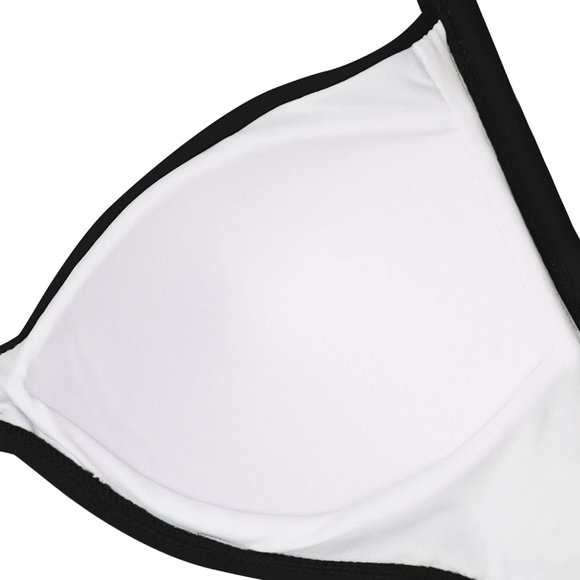 Women's One Piece Tummy Control Cutout High Waisted Wrap Tie Back Swimsuit - Picture 6 of 6